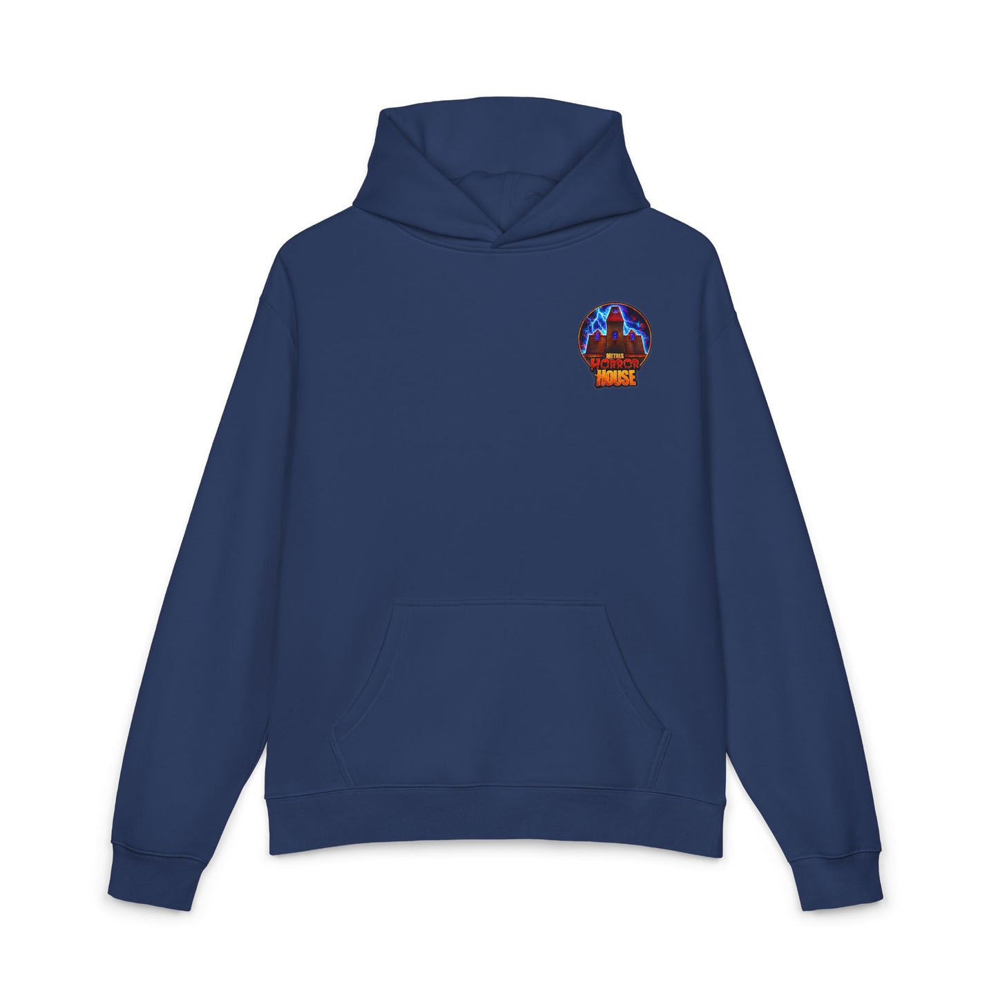 Horror Graphic Hoodie — 'Mr Gums' Neon Monster Back Print